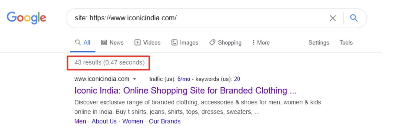 After deep optimization: a cleaner, properly indexed footprint across key pages.