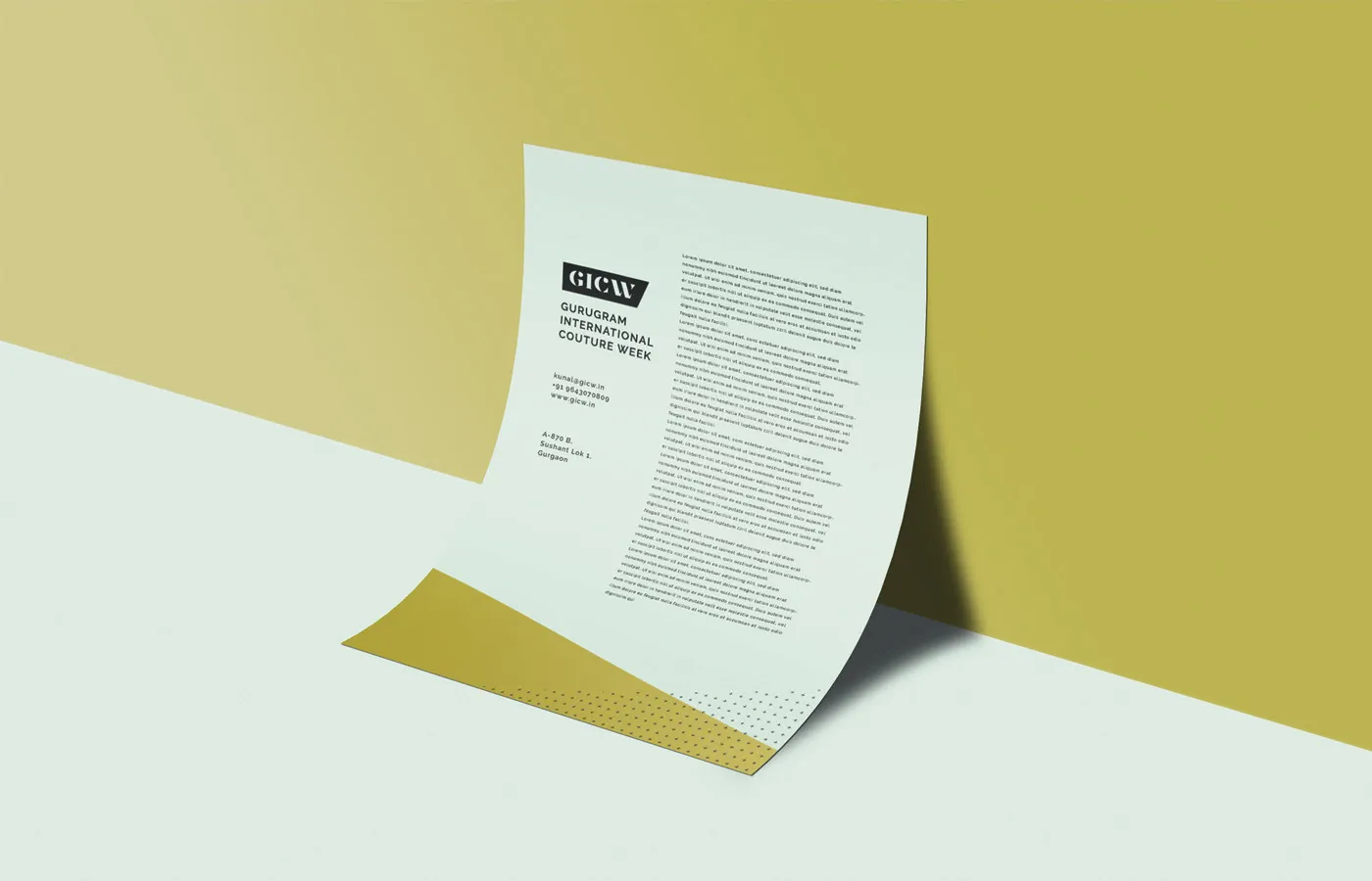 Stationery and letterhead carrying the brand into every formal touchpoint.