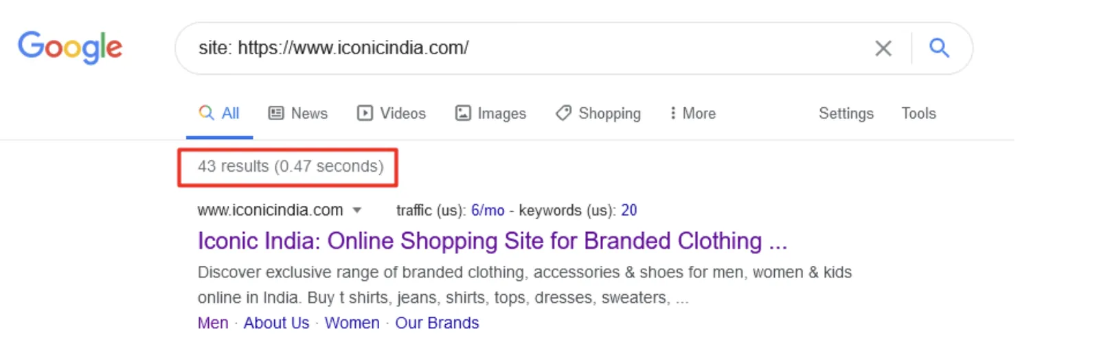After deep optimization: a cleaner, properly indexed footprint across key pages.